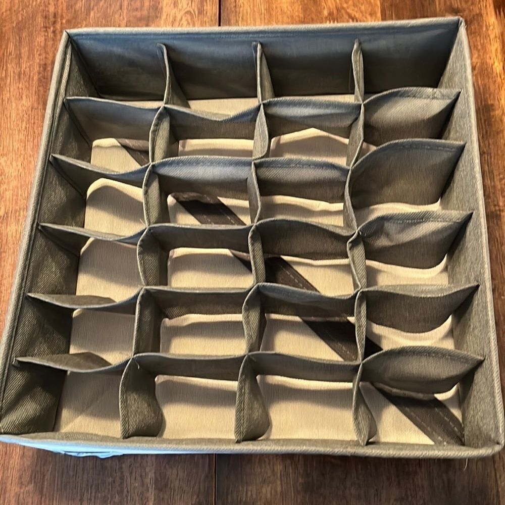 Periea Gray Organizational and Collapsible Drawer Square